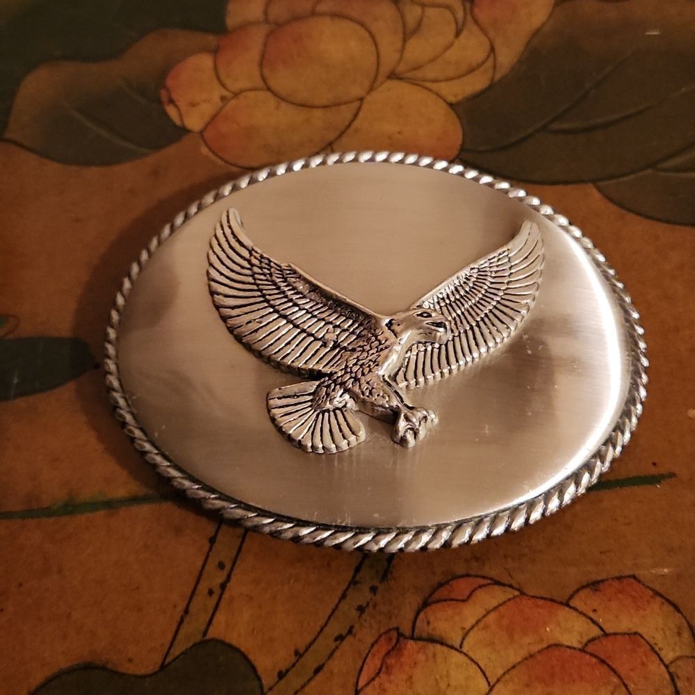 American Eagle Metal Belt Buckle Large